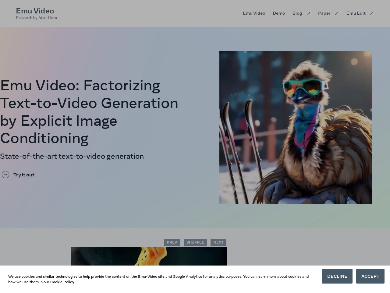 点击放大图片 Emu Video | Meta